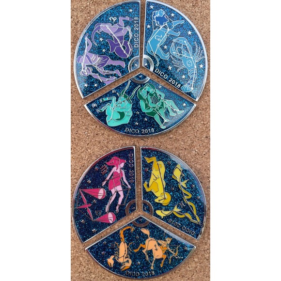 Other - 2018 DICO Zodiac Circles Pin Set 6 Pins Destination Imagination Global Finals